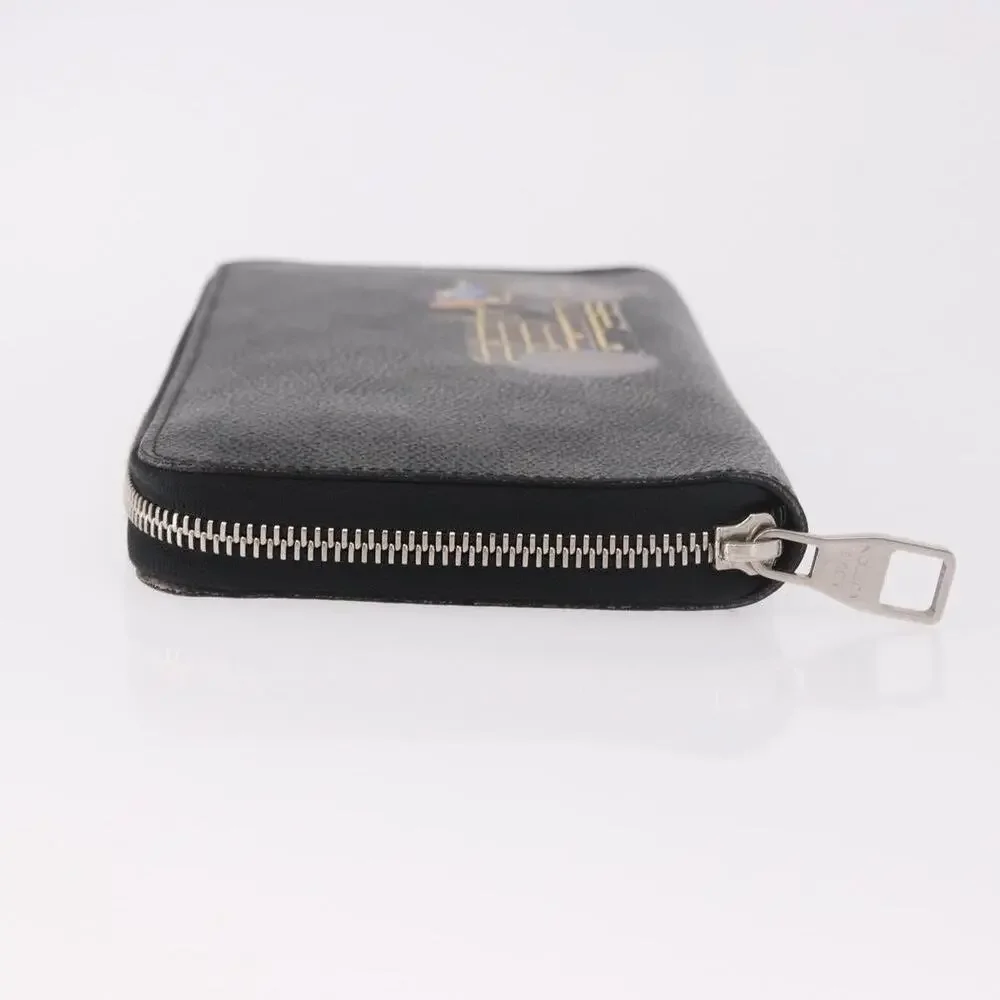 Louis Vuitton Damier Graphite Zippy Organizer Long Wallet Black